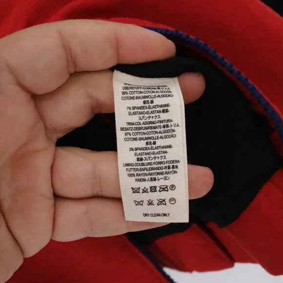 Free people blazer Womens XS Seamed and structured red gold buttons military - Picture 8 of 13